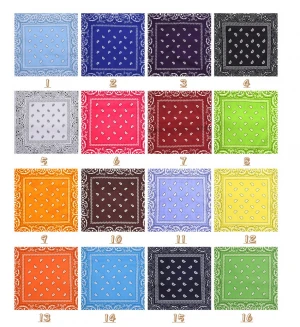 Square handkerchief printing pattern can be pure in many colors 54CM hand kerchief handkerchief