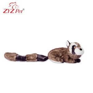 Squeaky pet toy plush beaver dog toy for chew and tug