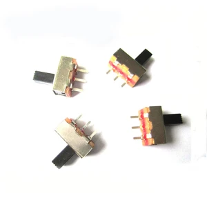 SS-12F21(1P2T) Black pcb terminal 3 pin switch mini vertical small slide switch