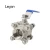 Import ss304 DN6-DN100 ball valve cf8m 1000 wog three-pcs stainless steel ball valve for water supply from China