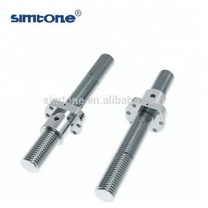 stainless steel ball screw with brass nut diameter 12 16 20 25 32 40 50 63mm customize lead