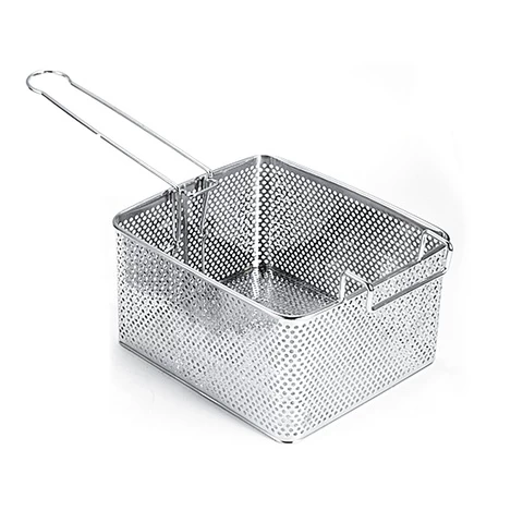 Stainless Steel Fine Mesh Strainer Food Kitchen Heavy Duty Colanders Strainers French Fry Drain Basket