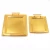 Import stainless steel golden color 2pcs tray sets handle hotel restaurant fruit seving trays tableware plate from China