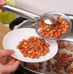 Stainless Steel Kitchen Accessories Cooking Gadgets Fried Food Frying Drain Oil Fried Filter Strainer Food Tongs