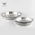 Import Stainless Steel Round Serving Tray Set Food Tray Deep Dish Plate Multi-Purpose Plate For Serving /Steaming With Handle from China