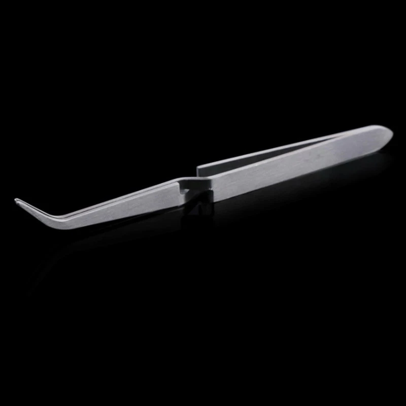 Stainless Steel Tweezers Straight Carved Nipper Clip Pinching Stainless Steel Nail Tweezers