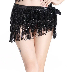 stretch sequin chainette for stage dance wear Latin dance garment decorative   tassel fringe