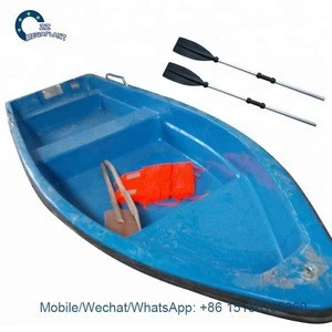 Strong Fiberglass 3.7meter lightweight fishing rowing boat price