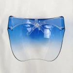 Stylish personal protective equipment safety mask for the nose and mouth reusable transparent colorful anti fog face shield