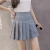 Summer casual skirt High Waist Stitching A-line young lady female students Plaid Pleated Cute Sweet Girls short Mini Skirt