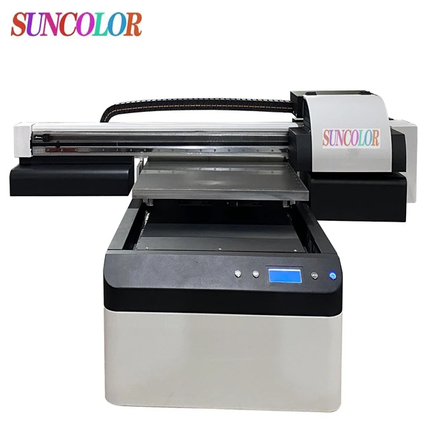SunColor cmyk flat bed printer uv flatbed small uv flatbed printer 60x90 vanish optional
