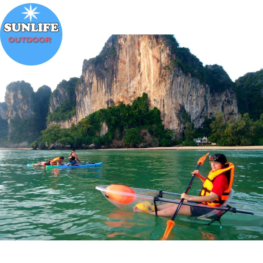 Sunlife CE Certificate PC Crystal Clear single Kayak canoe with 0range balance system