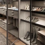 super September hot sale Hangzhou N&L Luxury walk in wooden modular closets bedroom wardrobe with wardrobe manufactures direct