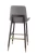 Import Superior grey fabric wood bar stool chair with holder from China