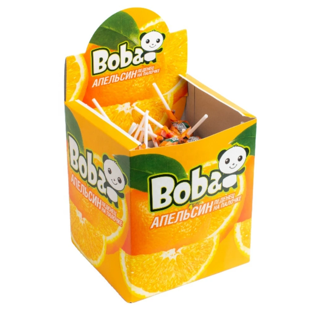 Sweet Candy Lollipop Boba Orange flavor