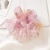 Import Sweet Tie-Dye Flowers Scrunchies Women Romantic Pink Blue Hair Rope Transparent Tulle Organza Hair Ties Hair Accessories from China
