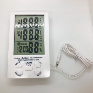 TA298 digital display dual temperature display thermometer large screen temperature and humidity meter indoor and outdoor home t