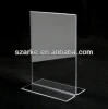 Table Acrylic sign/Menu display stand for advertising and promotion