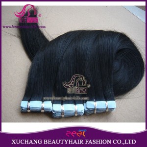 Tape Hair, Pre Taped Hair Weft, Double Sided Tape on Hair Extension
