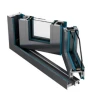 Thermal Insulation Aluminium Alloy Transparent Double Tempered Glass Patio Bifold Slide Folding Accordion Doors