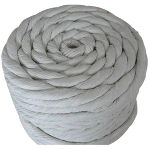 Thermal Insulation braided textiles rope ceramic fiber square rope for coke furnace curtain