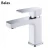 Import Three color faucet chrome white black finished water tap bathroom accessories from China