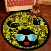 Tidebuy Carpet Wholesale Kids Cartoon 3D Digital Custom Printing Round Rug Carpet Yoga Mat Rug