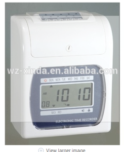 Time recording clock Electronic Time clock Clock Display Punch Card Electronic Time Recorder Attendence Management