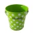 Import tin customized white french flower metal bucket with handle from China