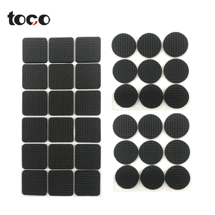 Toco custom industrial round wood protector furniture felt pads big pack combination