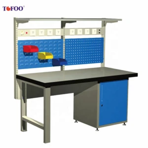 TOFOO woodworkers working bench with ESD laminate top