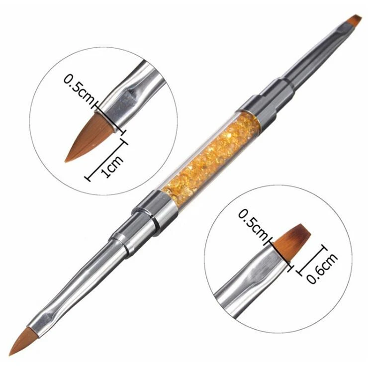 Top Quality Painting Drawing Pen Manicure Nail Art Tools Glitter Handle Gradient Nail Brush