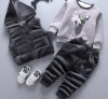 top qualitynew arrival baby kid winter clothing sets with fleece inside