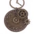 Import Trendy Simple Steampunk Jewelry Necklace Pocket Watch Gear Pendant Necklace with Long Chains from China