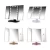 Import Tri-fold Makeup Mirror with Light  Led Folding Mirror from China