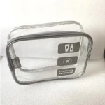 TSA Approved Clear Travel Toiletry Bag With Zipper Carry-on Travel Accessories Airplane Toiletries Cosmetic Pouch Makeup Bags