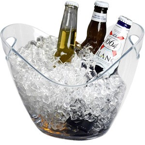 Tub For Drinks and Parties  Food Grade Acrylic Ice Bucket Clear
