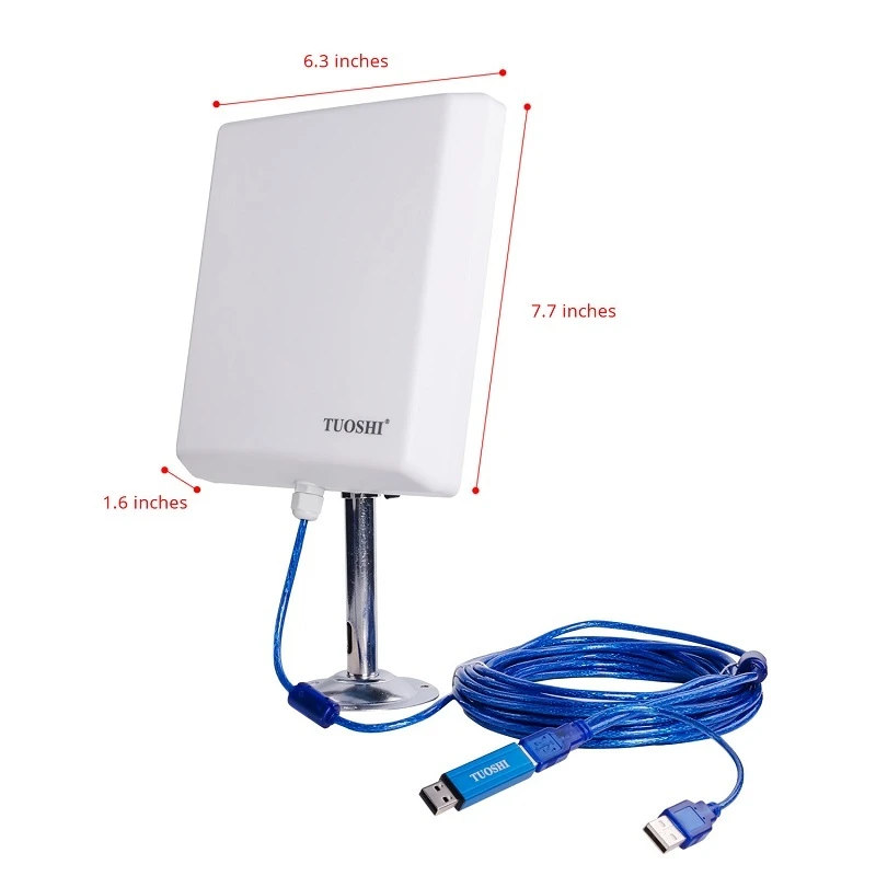 TUOSHI Ralink 3070 Wireless USB Adapter 150Mbps 802.11b/g/n wifi outdoor antenna