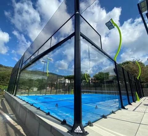 UNI Professional  panoramic 10*20m Padel tennis court with standard  whole set faclilities
