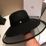UPF 50+ Ladies Kentucky Derby Women Summer Beach Cap Wide Brim Straw Fedoras M Dress Hat Fascinating Veil Netting Sun Hat