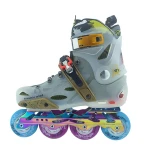 Urban Freestyle Slalom Hard boot Flashing Roller Inline Skate For Adult