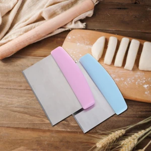usa selling flour knife kitchen dough cutter baking dough scraper non-slip handle