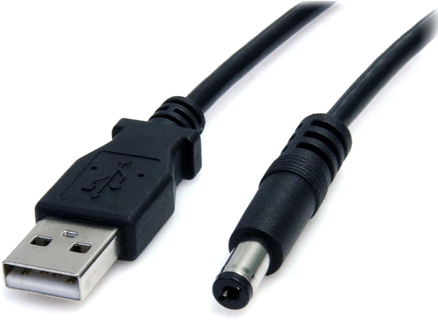 USB to 5.5mm Power Cable Connector Black USB to DC 5.5mm*2.1mm Power Converter Cable Cord
