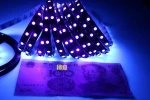 UV Led Strip light 5050 SMD 60leds/m 395-405nm Ultraviolet Ray Purple black PCB tape lamp
