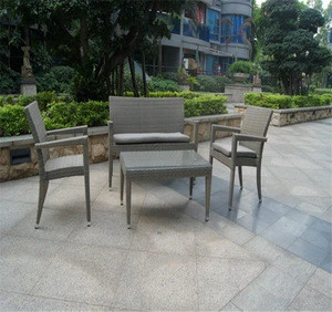 UV-resistace wicker 2+1+1 seaters plastic patio rattan garden furniture outdoor sofa set