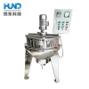 Vertical Gas/Electric Heating Jacketed Kettle/Industrial cooking pot with mixer for food processing