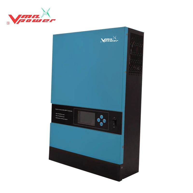 Vmaxpower solar charger inversor 3kva 5kw MPPT control 80A 500V solar home system dc to ac high frequency inverter off grid