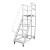 Import Warehouse Moveable Metal Step  Climbing Ladder with  Handrail from China