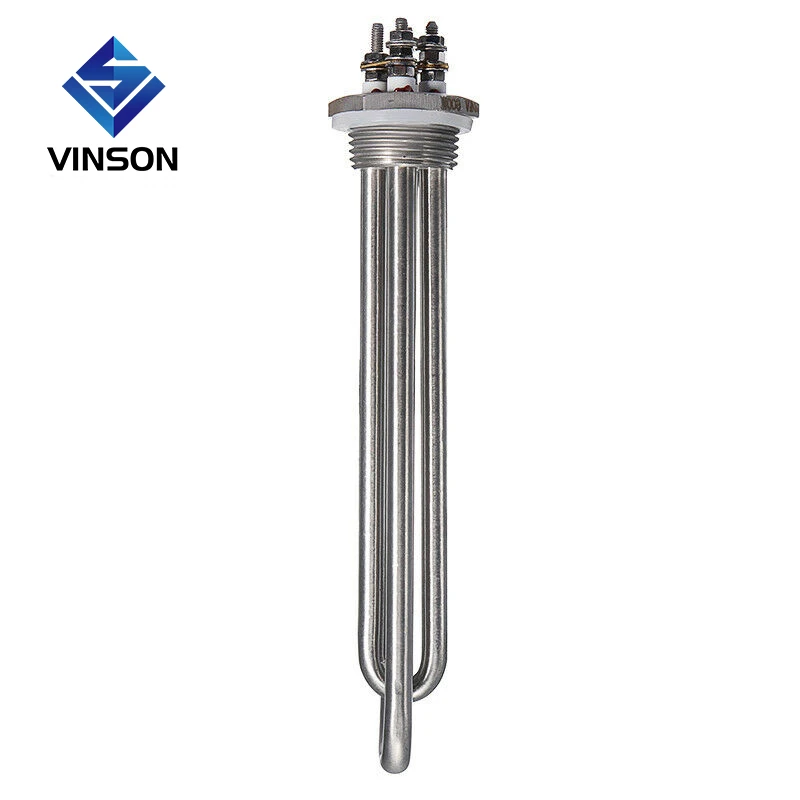 Water Heater Heating Element Screw-in Tubular DC 24V 600W 1 INCH NPT DN50 Flange