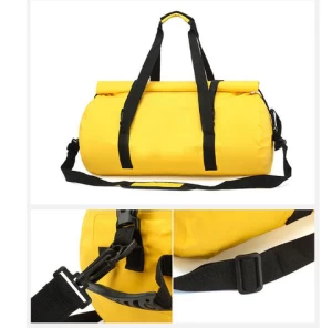 Water Resistant PVC Tarpaulin Duffel Bag 30L 50L 70L Wholesale Factory Gym Sports Bag Waterproof